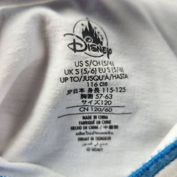 Disney Donald Duck kids unisex small 5-6 retro 70's style white blue textured fu - Picture 3 of 4